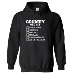 Grumpy Old Git Checklist Unisex Classic Kids and Adults Pullover Hoodie								 									 									